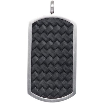 iXXXi Heren Hanger Dog Tag Leer Zwart One Size, Roestvrij staal, Geen edelsteen iXXXi Heren Hanger Dog Tag Leer Zwart One Size, Roestvrij staal, Geen edelsteen