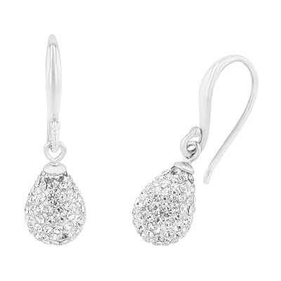 amor Oorbellen voor dames, 925 sterling zilver, met synthetische zirkonia, 2,7 cm, zilver 925, zilver, zirkonia, Kristal, Kristal amor Oorbellen voor dames, 925 sterling zilver, met synthetische zirkonia, 2,7 cm, zilver 925, zilver, zirkonia, Kristal, Kristal