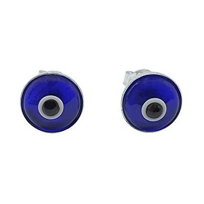MYSTIC JEWELS Van Dalia Kleine Turkse boze Oog Oorbellen, 925 Sterling Zilver, Glas MYSTIC JEWELS Van Dalia Kleine Turkse boze Oog Oorbellen, 925 Sterling Zilver, Glas