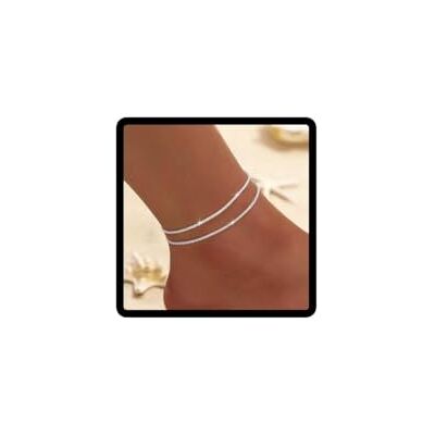 Carufin Enkelbanden voor Vrouwen Lagen Armbanden Zilver Set Glanzende Waterdichte Enkel Ketting Strand Voet Sieraden Cadeau, Taglia Unica, Metaal, Geen Edelsteen, Taglia Unica, Metaal, Geen Carufin Enkelbanden voor Vrouwen Lagen Armbanden Zilver Set Glanzende Waterdichte Enkel Ketting Strand Voet Sieraden Cadeau, Taglia Unica, Metaal, Geen Edelsteen, Taglia Unica, Metaal, Geen