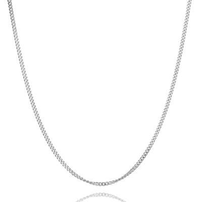 Miore Collier en argent 925/plaqué or 18 carats pour femme, chaîne Groumette 45 cm, fabriqué en Italie, bijou hypoallergénique, emballé dans un élégant étui à bijoux Miore Collier en argent 925/plaqué or 18 carats pour femme, chaîne Groumette 45 cm, fabriqué en Italie, bijou hypoallergénique, emballé dans un élégant étui à bijoux