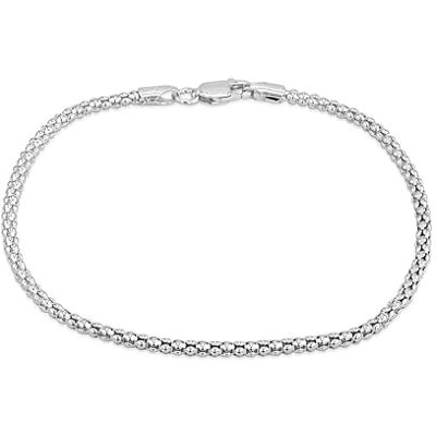 Tuscany Silver 250 sterling zilveren popcorn dames armband 19 cm één maat zilver geen steen Tuscany Silver 250 sterling zilveren popcorn dames armband 19 cm één maat zilver geen steen