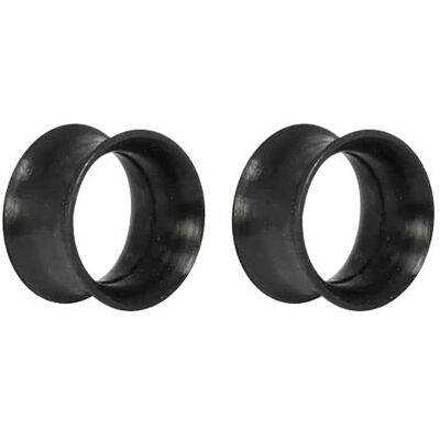 DENI Stretchstaafjes van zachte siliconen, diameter 14 mm, zwart, 2 stuks, siliconen DENI Stretchstaafjes van zachte siliconen, diameter 14 mm, zwart, 2 stuks, siliconen