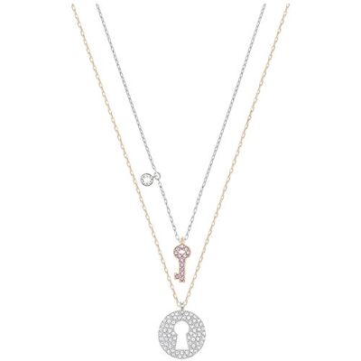 Swarovski Crystal Wishes Sleutel sieraden set, roze, geplateerd metaalmix, metaal, kristal Swarovski Crystal Wishes Sleutel sieraden set, roze, geplateerd metaalmix, metaal, kristal