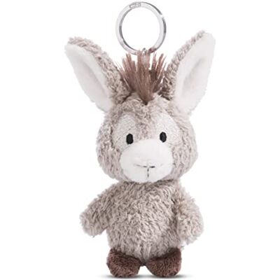 NICI 49030 Ezel Donkeylee 10 cm grijs-duurzame metgezel knuffeldier hanger ring voor lanyard, sleutelhanger & sleutelhouder NICI 49030 Ezel Donkeylee 10 cm grijs-duurzame metgezel knuffeldier hanger ring voor lanyard, sleutelhanger & sleutelhouder