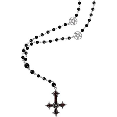 Hanary Gothic pentagram kruis ketting, lange parelketting staande op het hoofd, gothic ketting, emo-halsketting, Halloween, Kerstmis, Nieuwjaar, sieraden cadeau voor vrouwen, medium, Hanary Gothic pentagram kruis ketting, lange parelketting staande op het hoofd, gothic ketting, emo-halsketting, Halloween, Kerstmis, Nieuwjaar, sieraden cadeau voor vrouwen, medium,