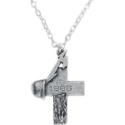 Metallica Master of Puppets Uniseks halsketting, zilver, medium, lood-tin legering, zilver Metallica Master of Puppets Uniseks halsketting, zilver, medium, lood-tin legering, zilver