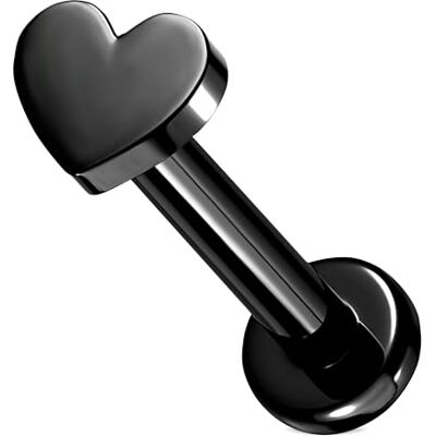 Stachelkleid Titanium labret piercing hart platte basis goud universeel hypoallergeen voor mannen vrouwen cyber dahlia helix oor septril haai slang kraakbeen lip piercing, Titanium Stachelkleid Titanium labret piercing hart platte basis goud universeel hypoallergeen voor mannen vrouwen cyber dahlia helix oor septril haai slang kraakbeen lip piercing, Titanium