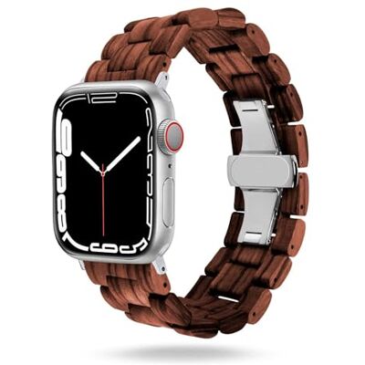 OneFlow Timber Strap heren houten schakelarmband met vouwsluiting klassieke iWatch houten armband OneFlow Timber Strap heren houten schakelarmband met vouwsluiting klassieke iWatch houten armband