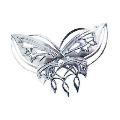GSI The Lord of the Rings: Arwen Evenstar Zilveren Vlinder Pin Broche, Zilver GSI The Lord of the Rings: Arwen Evenstar Zilveren Vlinder Pin Broche, Zilver