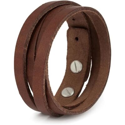 Simaru Leren Armband Heren – Dubbele Wikkelarmband van Plantaardig Gelooid Italiaans Leder, Verstelbaar, Handgemaakt in Duitsland – Cadeau Simaru Leren Armband Heren – Dubbele Wikkelarmband van Plantaardig Gelooid Italiaans Leder, Verstelbaar, Handgemaakt in Duitsland – Cadeau