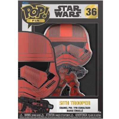 Funko Star Wars: Sith Trooper, emaille broche van email, Star Wars emaillen, schattige broche om te verzamelen, voor rugzakken en tassen, cadeau-idee, officieel product, fans van Funko Star Wars: Sith Trooper, emaille broche van email, Star Wars emaillen, schattige broche om te verzamelen, voor rugzakken en tassen, cadeau-idee, officieel product, fans van