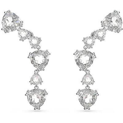 Swarovski Mesmera Gerhodineerde oorbellen met glanzend kristal, eenheidsmaat, gerhodineerde kristallen, kristal, Gerhodineerde kristallen, Kristal Swarovski Mesmera Gerhodineerde oorbellen met glanzend kristal, eenheidsmaat, gerhodineerde kristallen, kristal, Gerhodineerde kristallen, Kristal