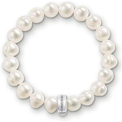 Thomas Sabo Damesarmband bedel witte zoetwaterparels 15 cm X0041-082-14-S Thomas Sabo Damesarmband bedel witte zoetwaterparels 15 cm X0041-082-14-S
