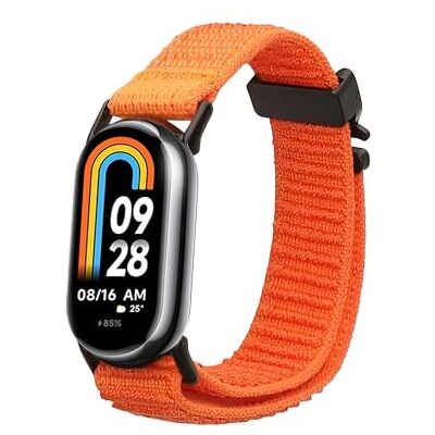 kwmobile Armband compatibel met Xiaomi Mi Band 10 / Mi Band 9/8, nylon reservebandjes voor fitnesstracker, donkerblauw kwmobile Armband compatibel met Xiaomi Mi Band 10 / Mi Band 9/8, nylon reservebandjes voor fitnesstracker, donkerblauw