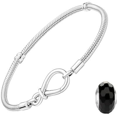 Collenatsy Damesarmbanden van 925 sterling zilver, vlinderarmband, slangenschakelarmband, bedelarmband, cadeau voor moeder en vriendin (17 cm), 17 cm, Platina Collenatsy Damesarmbanden van 925 sterling zilver, vlinderarmband, slangenschakelarmband, bedelarmband, cadeau voor moeder en vriendin (17 cm), 17 cm, Platina