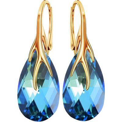 MŚ 1997 MENNICA ŚWIDNICKA Oorbellen van 925 zilver met Oostenrijks kristal, sieraden voor vrouwen en meisjes, hangende oorbellen ideaal als cadeau voor vrouwen, 24-karaats verguld zilver, Zilver, Kristal MŚ 1997 MENNICA ŚWIDNICKA Oorbellen van 925 zilver met Oostenrijks kristal, sieraden voor vrouwen en meisjes, hangende oorbellen ideaal als cadeau voor vrouwen, 24-karaats verguld zilver, Zilver, Kristal