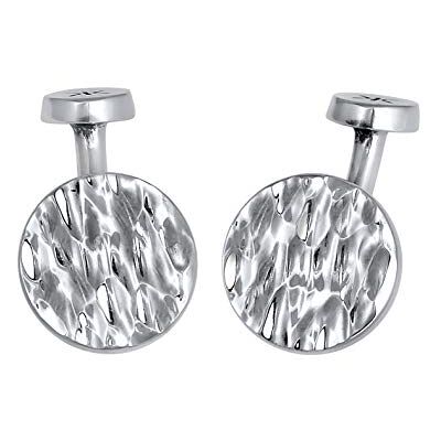 Kuzzoi Manchetknopen voor heren, 925 sterling zilver, gehamerd geoxideerd, overhemd, elegant cadeau voor bruiloft en verjaardag, 925 sterling zilver, 925 sterling zilver Kuzzoi Manchetknopen voor heren, 925 sterling zilver, gehamerd geoxideerd, overhemd, elegant cadeau voor bruiloft en verjaardag, 925 sterling zilver, 925 sterling zilver