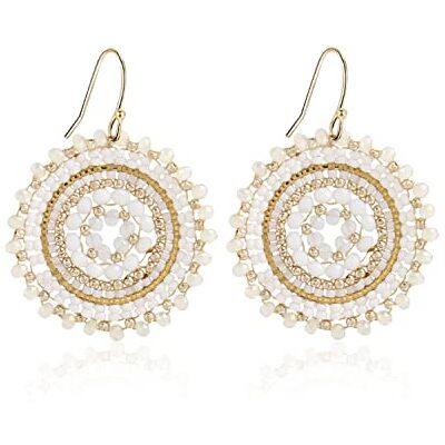 Elegance 11 designs Glasparel oorbellen voor dames, boho-stijl, strandoorbellen, Glas, Geen edelsteen Elegance 11 designs Glasparel oorbellen voor dames, boho-stijl, strandoorbellen, Glas, Geen edelsteen