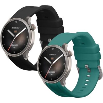 kwmobile Armband compatibel met Huami Amazfit Balance A2286 armband 2 x reservearmband van siliconen voor fitnesstracker kwmobile Armband compatibel met Huami Amazfit Balance A2286 armband 2 x reservearmband van siliconen voor fitnesstracker