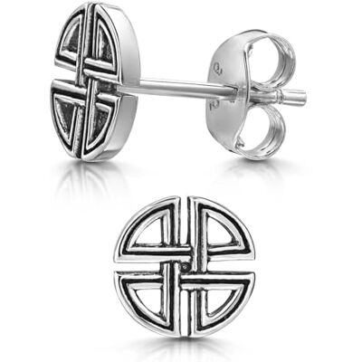 MATERIA by Matthias Wagner Oorbellen voor heren, 925 sterling zilver, Keltische knoop, SO-203 MATERIA by Matthias Wagner Oorbellen voor heren, 925 sterling zilver, Keltische knoop, SO-203