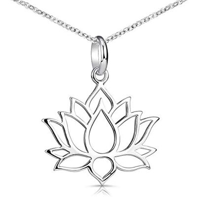MATERIA by Matthias Wagner MATERIA Halsketting met hanger van 925 zilver, voor dames of meisjes, met geschenkdoos, 23,5 x 29 mm, sterling zilver, geen edelsteen MATERIA by Matthias Wagner MATERIA Halsketting met hanger van 925 zilver, voor dames of meisjes, met geschenkdoos, 23,5 x 29 mm, sterling zilver, geen edelsteen