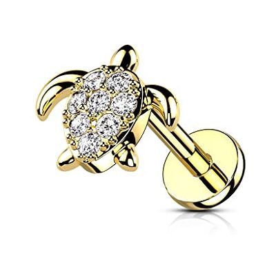 BlackAmazement 316L Acier Inoxydable Labret Monroe Tragus Helix Boucles d'oreilles Tortue Scholdkroot 6mm 8mm Zirconia CZ Or Rose Argent Femme, Acier inoxydable, Zircone BlackAmazement 316L Acier Inoxydable Labret Monroe Tragus Helix Boucles d'oreilles Tortue Scholdkroot 6mm 8mm Zirconia CZ Or Rose Argent Femme, Acier inoxydable, Zircone