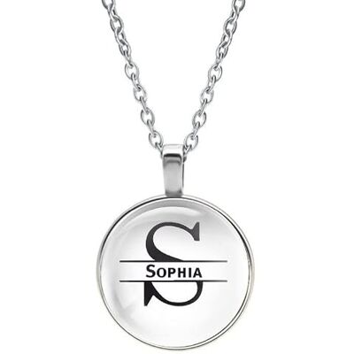 mcliving Halsketting van glas – Sophia, roestvrij staal, Roestvrij staal mcliving Halsketting van glas – Sophia, roestvrij staal, Roestvrij staal