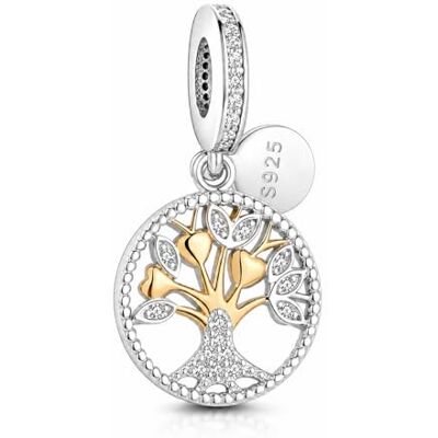 MariaFonte Charm New 2025 compatibel met alle merken armbanden kettingen boom leven geluksbrenger zilver 925 hangers verjaardag originele vriendschap moeder parel hart kerst vrouw set, zilver MariaFonte Charm New 2025 compatibel met alle merken armbanden kettingen boom leven geluksbrenger zilver 925 hangers verjaardag originele vriendschap moeder parel hart kerst vrouw set, zilver