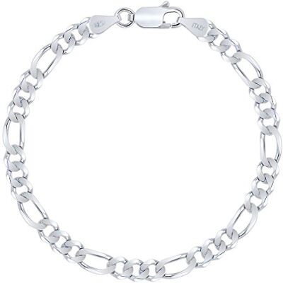 Planetys Armband sterling zilver 925/1000 gerhodineerd Figaroketting (1 + 3) 5 mm, één maat, sterling zilver, zonder steen, One Size, sterling zilver, Zonder steen Planetys Armband sterling zilver 925/1000 gerhodineerd Figaroketting (1 + 3) 5 mm, één maat, sterling zilver, zonder steen, One Size, sterling zilver, Zonder steen