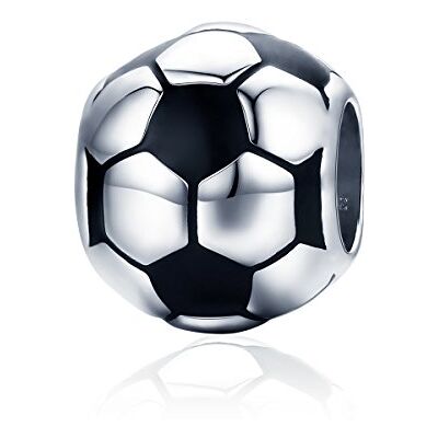ShiYu Voetbalbedels voor Pandora-armbanden, sterling zilveren voetbalbedels, cadeau voor meisjes, vriendin, familie, email, emaille ShiYu Voetbalbedels voor Pandora-armbanden, sterling zilveren voetbalbedels, cadeau voor meisjes, vriendin, familie, email, emaille