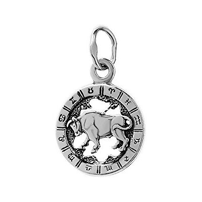 NKlaus 925 sterling zilveren sterrenbeeld horoscoop hanger Stier dierenriem 6318 NKlaus 925 sterling zilveren sterrenbeeld horoscoop hanger Stier dierenriem 6318