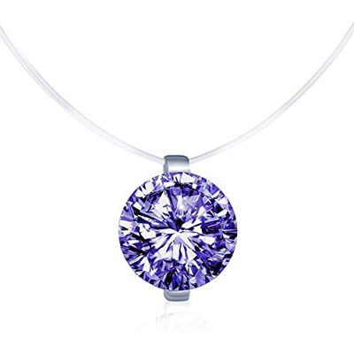 Unendlich U Onzichtbaar, dames, halsketting, sleutelbeen, elegant, zirkonia, transparante nylon band, stof, kubische zirkonia, zirkonia Unendlich U Onzichtbaar, dames, halsketting, sleutelbeen, elegant, zirkonia, transparante nylon band, stof, kubische zirkonia, zirkonia