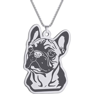 IOETSEUT Halsketting voor mannen zilveren kruis gepersonaliseerde Franse buldog schattige dier hanger ketting voor vrouwen vintage sieraden mooie kettingen het geschenk IOETSEUT Halsketting voor mannen zilveren kruis gepersonaliseerde Franse buldog schattige dier hanger ketting voor vrouwen vintage sieraden mooie kettingen het geschenk