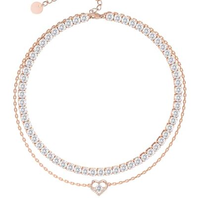 FEIKFEIZ Moissaniet enkelband, met 4 mm in het laboratorium gecultiveerde diamanten, dik 18K roségoud verguld, verstelbaar enkelbandje voor dames, sieradencadeau. FEIKFEIZ Moissaniet enkelband, met 4 mm in het laboratorium gecultiveerde diamanten, dik 18K roségoud verguld, verstelbaar enkelbandje voor dames, sieradencadeau.