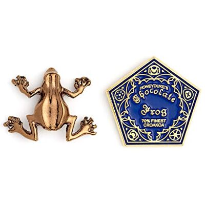 Harry Potter Chocolade kikker pinnen, één maat, zink, zonder steen Harry Potter Chocolade kikker pinnen, één maat, zink, zonder steen