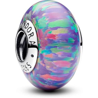 PANDORA Moments Leuchtendes Violet Charmaus sterling zilver, compatibel met Moments Armbanden, 791691C05 PANDORA Moments Leuchtendes Violet Charmaus sterling zilver, compatibel met Moments Armbanden, 791691C05