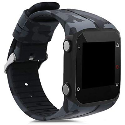 kwmobile Armband compatibel met Polar M400/M430 armband, TPU siliconen armband, camouflage zwart lichtgroen, TPU en siliconen kwmobile Armband compatibel met Polar M400/M430 armband, TPU siliconen armband, camouflage zwart lichtgroen, TPU en siliconen