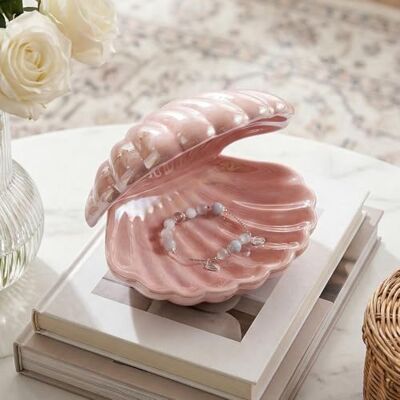 Denique Schelp Sieradendienblad, Klapdeksel Keramische Opberglade Voor Sieraden Ring Sleutelhanger Decoratieve Sieraden Plaat Leuke Sieraden Organizer Voor Decoratie Denique Schelp Sieradendienblad, Klapdeksel Keramische Opberglade Voor Sieraden Ring Sleutelhanger Decoratieve Sieraden Plaat Leuke Sieraden Organizer Voor Decoratie