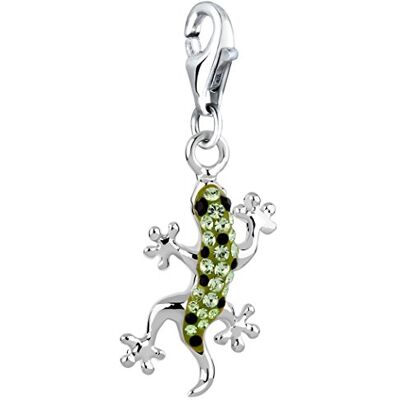 Nenalina Gekko bedelhanger van 925 sterling zilver, voor alle gangbare 716240-032, sterling zilver, Kristal Nenalina Gekko bedelhanger van 925 sterling zilver, voor alle gangbare 716240-032, sterling zilver, Kristal