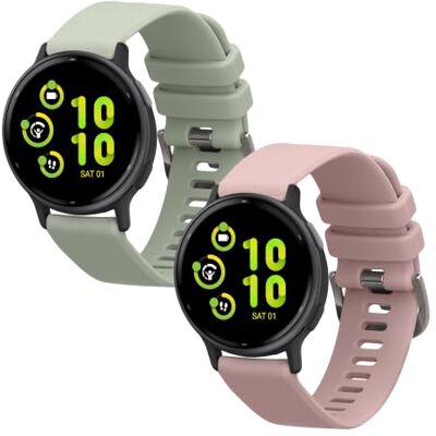 kwmobile Armband compatibel met Garmin Vivoactive 5 / Active 5 armband 2 x reservearmband van siliconen voor fitnesstracker kwmobile Armband compatibel met Garmin Vivoactive 5 / Active 5 armband 2 x reservearmband van siliconen voor fitnesstracker