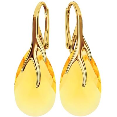MŚ 1997 MENNICA ŚWIDNICKA Oorbellen van 925 zilver met Oostenrijks kristal, sieraden voor vrouwen en meisjes, hangende oorbellen ideaal als cadeau voor vrouwen, 24-karaats verguld zilver, Zilver, Kristal MŚ 1997 MENNICA ŚWIDNICKA Oorbellen van 925 zilver met Oostenrijks kristal, sieraden voor vrouwen en meisjes, hangende oorbellen ideaal als cadeau voor vrouwen, 24-karaats verguld zilver, Zilver, Kristal