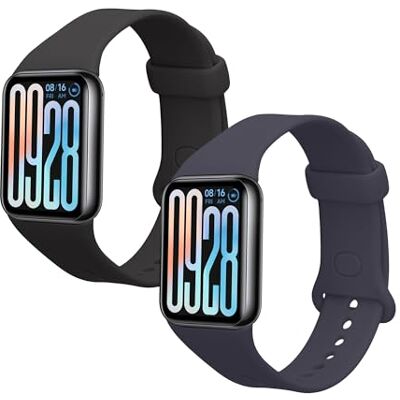 kwmobile Armband compatibel met Xiaomi Smart Band 8 Pro/Smart Band 9 Pro armband 2 x reservearmband van siliconen voor fitnesstracker kwmobile Armband compatibel met Xiaomi Smart Band 8 Pro/Smart Band 9 Pro armband 2 x reservearmband van siliconen voor fitnesstracker