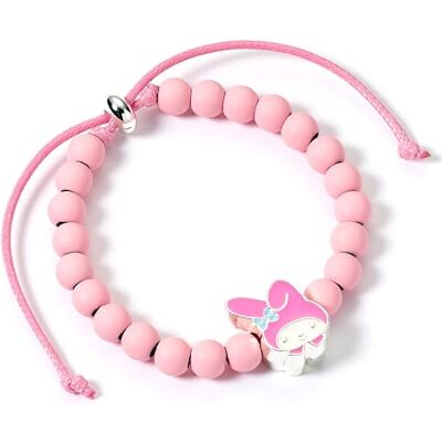 The Carat Shop Hello Kitty Armband met roze kralen met My Melody bedel The Carat Shop Hello Kitty Armband met roze kralen met My Melody bedel