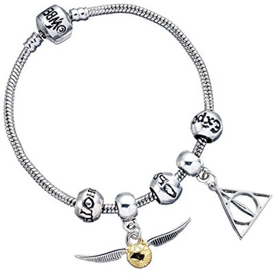 Harry Potter Armband + 2 bedels + 3 kralen verzilverd Harry Potter Armband + 2 bedels + 3 kralen verzilverd