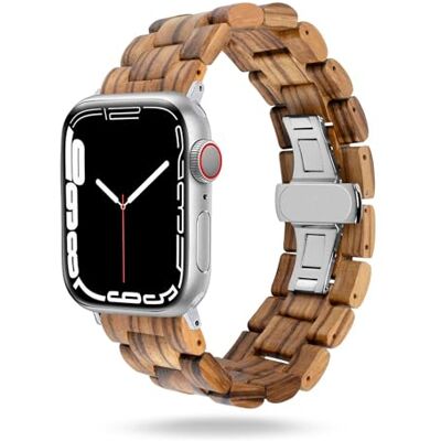 OneFlow Timber Strap heren houten schakelarmband met vouwsluiting klassieke iWatch houten armband OneFlow Timber Strap heren houten schakelarmband met vouwsluiting klassieke iWatch houten armband