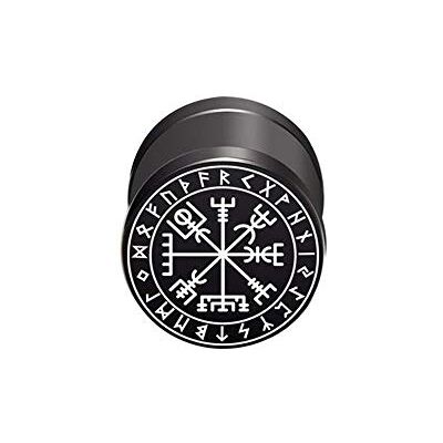 BlackAmazement Vegvisir Aegishjalmur 316L roestvrij staal Aegishjalmr Viking Symbol Angst Helm Runen Cirkel 10 mm Zwart Man Vrouw Roestvrij staal, Roestvrij staal BlackAmazement Vegvisir Aegishjalmur 316L roestvrij staal Aegishjalmr Viking Symbol Angst Helm Runen Cirkel 10 mm Zwart Man Vrouw Roestvrij staal, Roestvrij staal