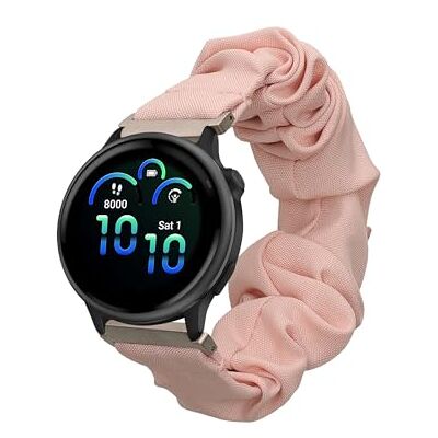 kwmobile Bandje compatibel met Garmin Vivoactive 6 / Vivoactive 5 / Active 5, scrunchie design reservearmband voor fitnesstracker, oudroze, compatibel met Airtag kwmobile Bandje compatibel met Garmin Vivoactive 6 / Vivoactive 5 / Active 5, scrunchie design reservearmband voor fitnesstracker, oudroze, compatibel met Airtag