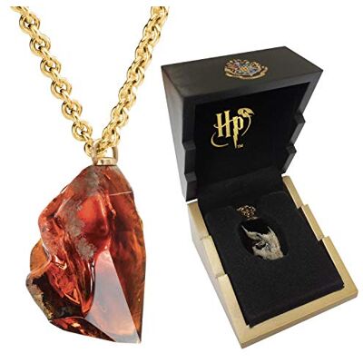 The Noble Collection Noble Collection Harry Potter tovenaarssteen hanger 3 inch (7,6 cm) stenen halsketting met gouden ketting officieel gelicentieerde Harry Potter sieradendoos The Noble Collection Noble Collection Harry Potter tovenaarssteen hanger 3 inch (7,6 cm) stenen halsketting met gouden ketting officieel gelicentieerde Harry Potter sieradendoos
