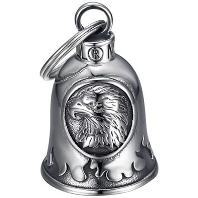 BOBIJOO JEWELRY Geluksbrenger, bescherming voor motorfiets, staal 316L, adelaarskop biker triker BOBIJOO JEWELRY Geluksbrenger, bescherming voor motorfiets, staal 316L, adelaarskop biker triker